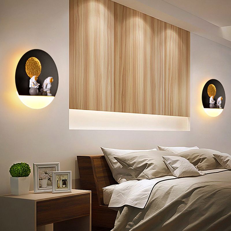Modern Style Geometric Wall Mounted Light Metal 1 Light Wall Lighting Ideas