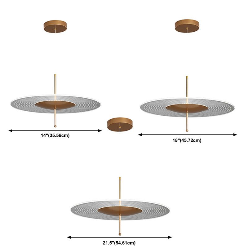 LED 1 Plat de tête Lumière Pendre moderne simple