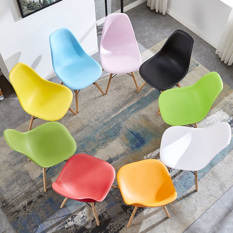 Hedendaagse stijl Beech Wood stoel Solid Back Side Kitchen Dining Stoelen