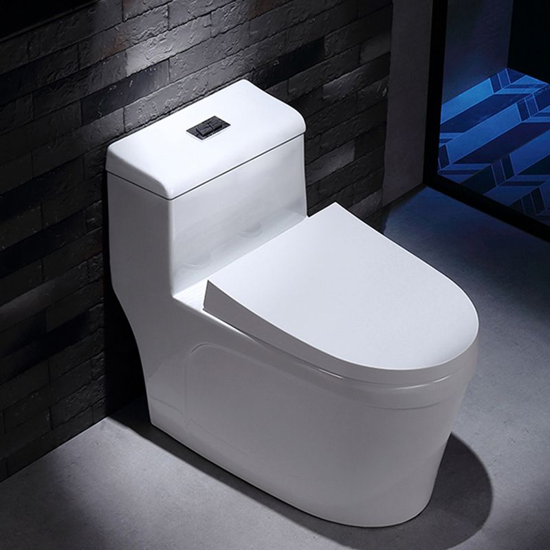 Porcelain Modern Toilet Floor Mounted One Piece Toilet Bowl Toilet