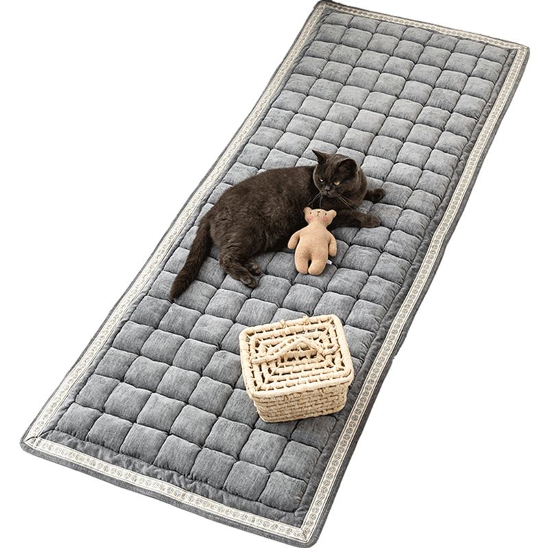 Alfombra de decoración de confort alfombra a cuadros con cuadro de cuadros Polyster sin deslizamiento para mascotas alfombra interior amigable para mascotas