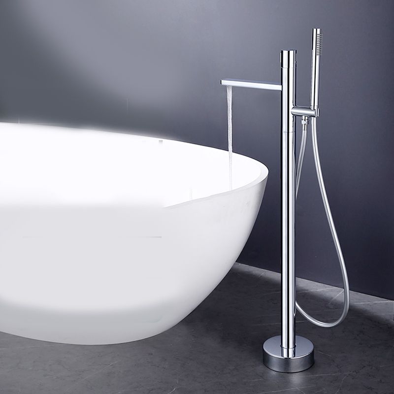 Modern Floor Standing Faucet Handheld Shower Head Bathtub Faucet