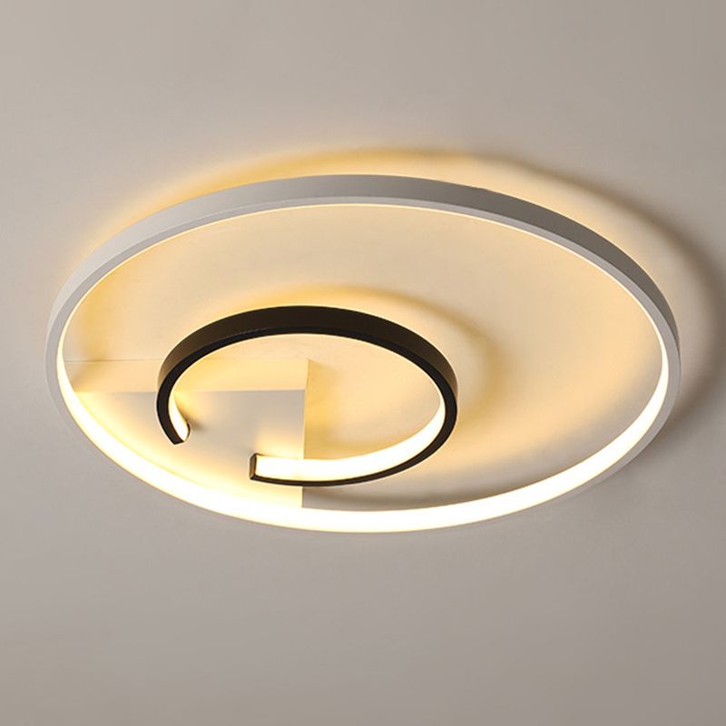 Montaje de techo de LED de estilo minimalista de techo de círculo de aluminio