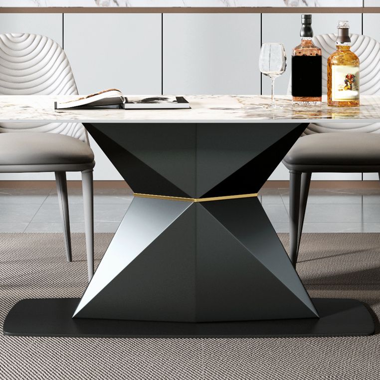 Designer Style 1/4/5/7 Pieces Rectangle Dining Set Sintered Stone Top Dinette Table Set