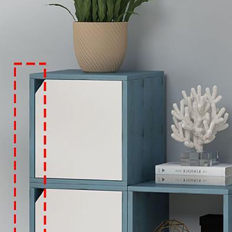 Closed Back Contemporary Bookshelf Engineered Wood Shelf Bookcase for Home