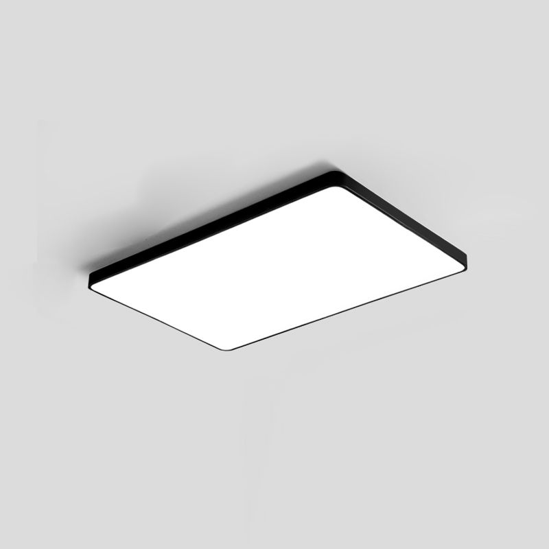 Lámpara de techo LED de geometría empotrada contemporánea para dormitorio