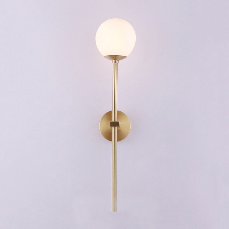 Creative Vanity Lighting Simple Glass Wall Light Sconce for Washroom