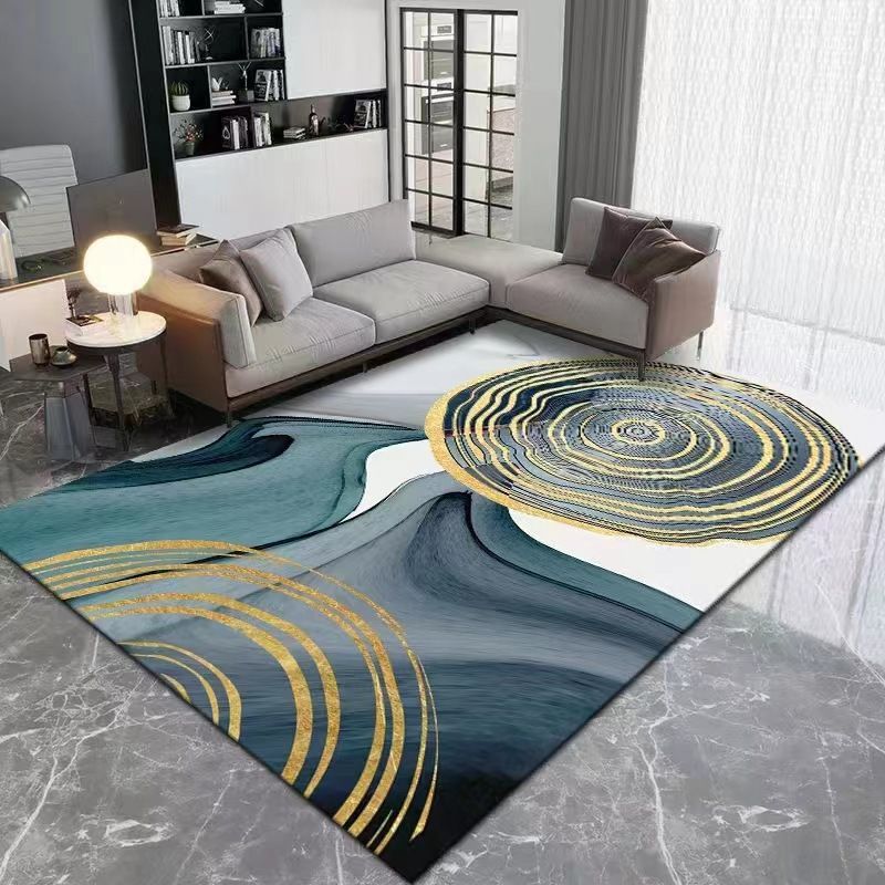 Light Luxury Style Rug Stain Resistant Rectangle Shape Rug for Home Decor