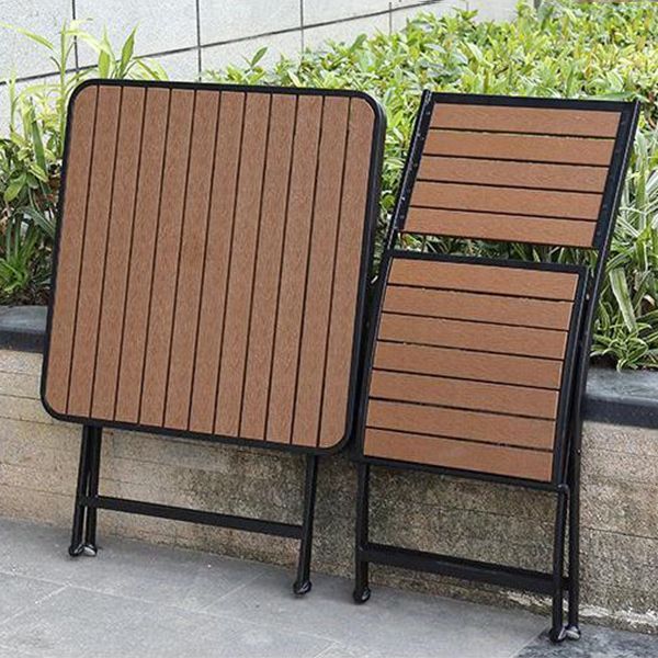 Modern Metal Dining Set 1/3 Pieces Reclaimed Wood Dining Table Set