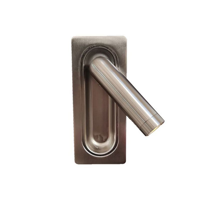 1-Light Cylinder Wall Mount Light Modern Style Metal Reading Wall Lamp