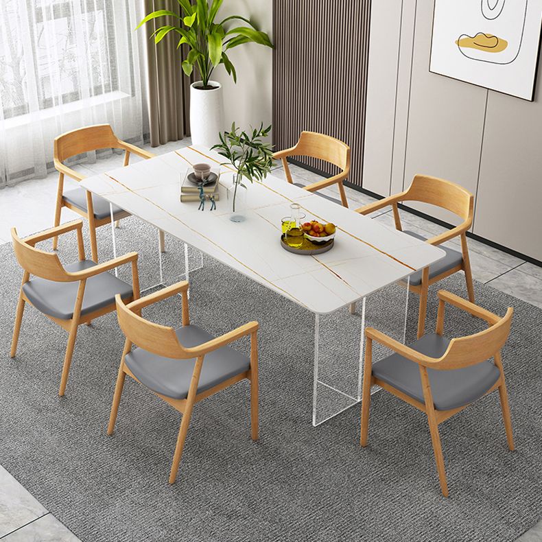 Modern 1/2/5/7 Pieces Dining Set Sintered Stone Dining Furniture Set /Separate Items