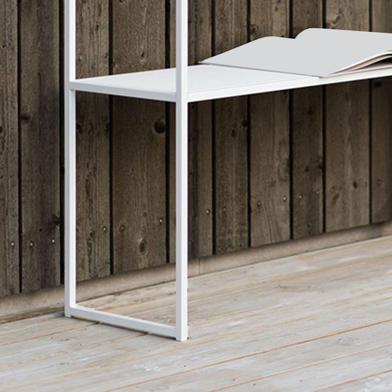 Contemporary Iron Console Table with Shelf and Sled Base,31 inch