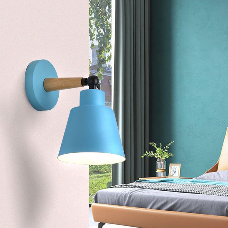 Iron Swivel Shade leeslamp Macaron 1 hoofdmuurverlichting ideeën voor kinderslaapkamer