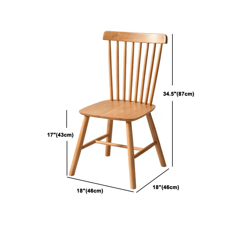 Modern 1/3/3/5 Pieces Dining Set Rectangle Solid Wood Dinette Set in Natural