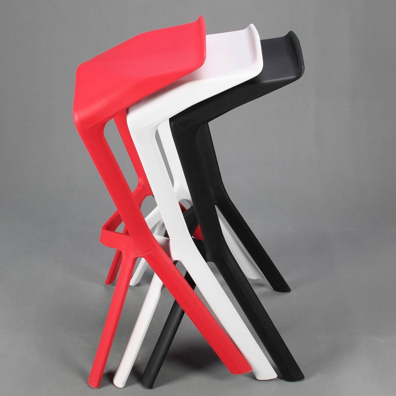Backless Counter-height Stool Contemporary Plastic Bar & Counter Stool