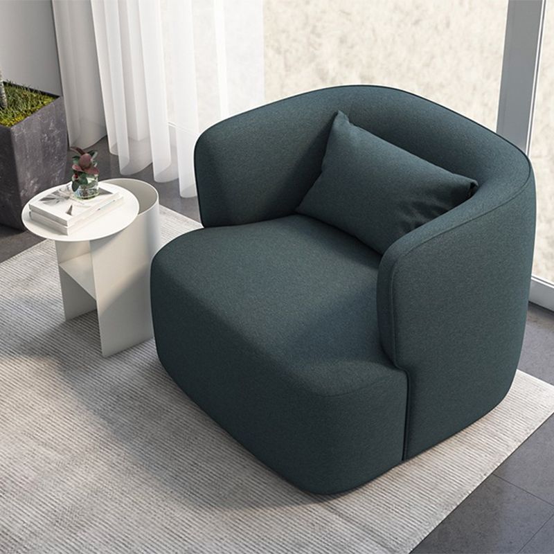 33.46" Wide Barrel Chair Recessed Arms Included Chair for Living Room