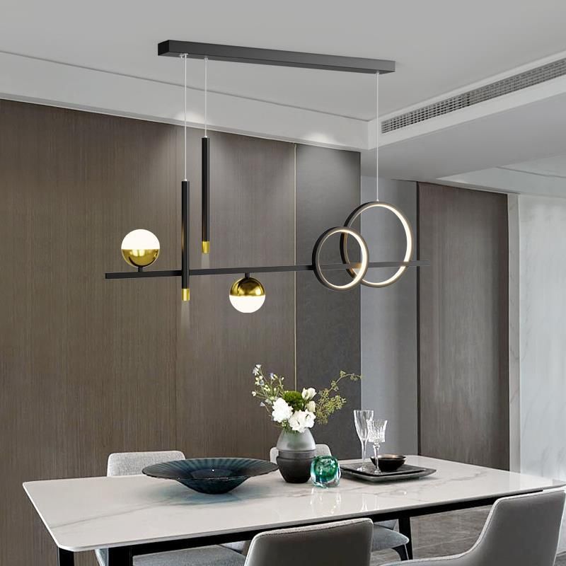Linear Isola Lighting Acrilic Contemporary Simplicity Fishings a sospensione per il ristorante