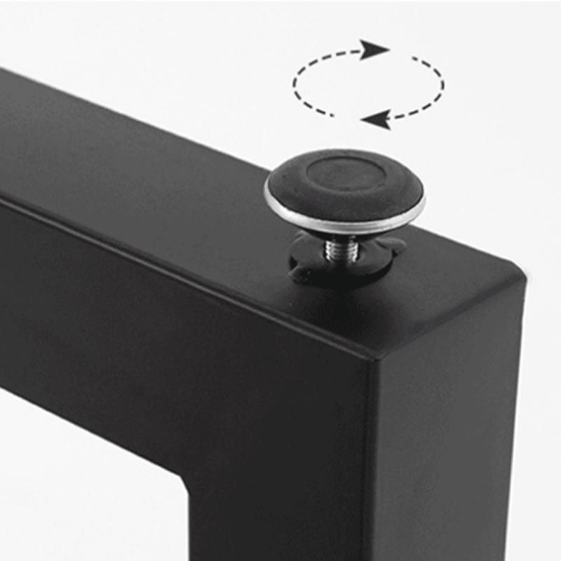 Industrial Style Wood Top Dining Table Metal Sled Base Dining Table without Chair