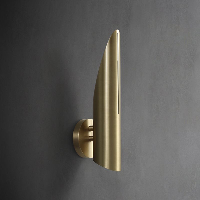 Nordic Style Wall Light Geometric 1 Light Wall Sconce with Brass for Bedroom