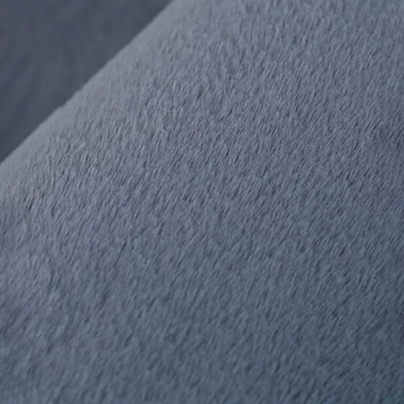 Blue Area Carpet Polyester Solid Color Area Rug Easy Care Washable Rug for Bedroom