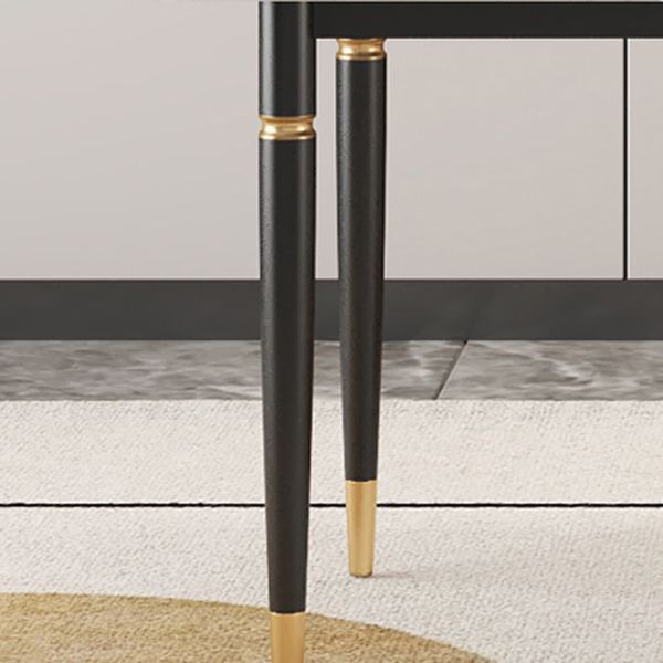 Modern 1/4/5/7 Pieces Dining Set Rectangle Stone Top Legs Dinette Set in White