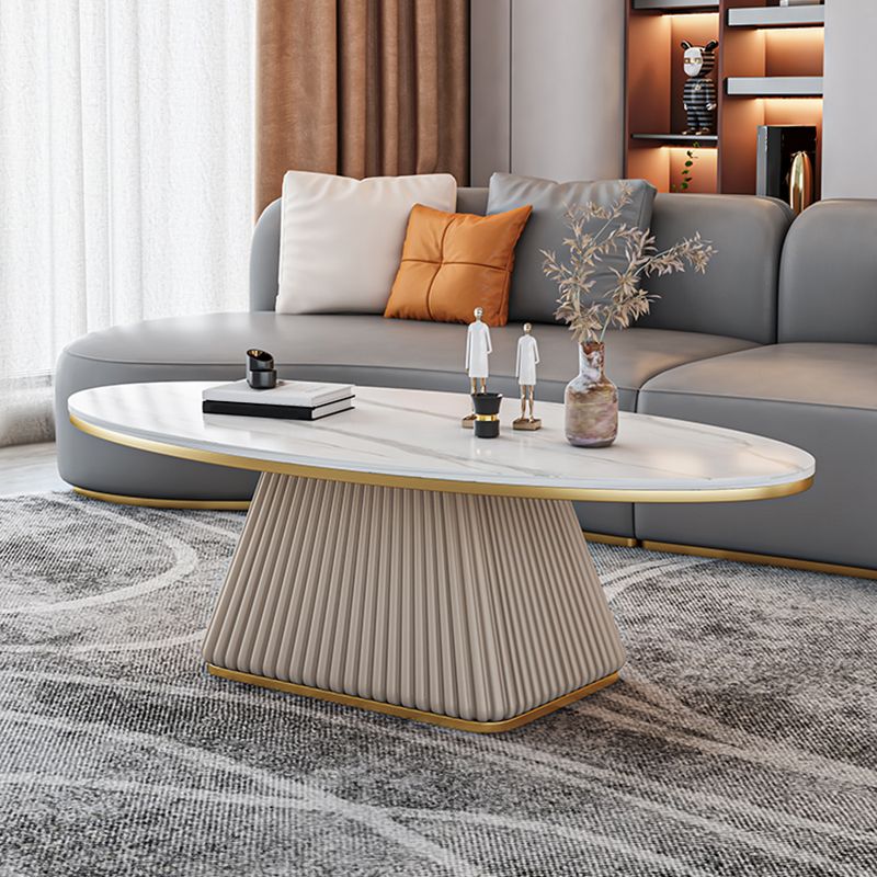 15.74" Tall Pedestal 1 Single Coffee Table Round Cocktail Table