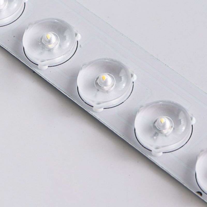 Plafonnier à LED géométrique en bois de style minimaliste moderne avec encastrement en fer forgé macaron avec abat - jour en acrylique