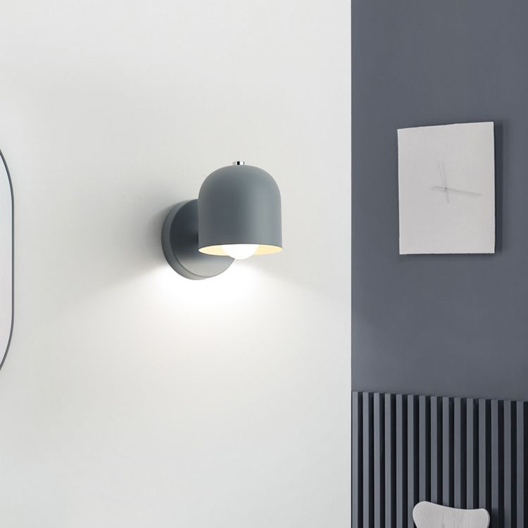 Geometric Metal Wall Sconce Modern Nordic Macaron Single Light Wall Mounted Light