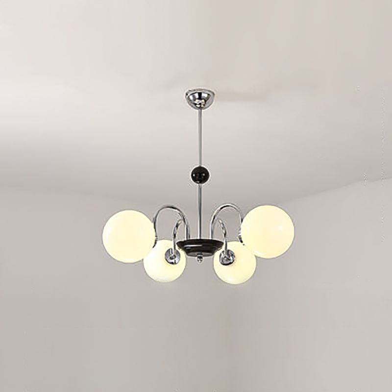 Modern Simple Pendant Light Globe Glass Chandelier for Dining Room