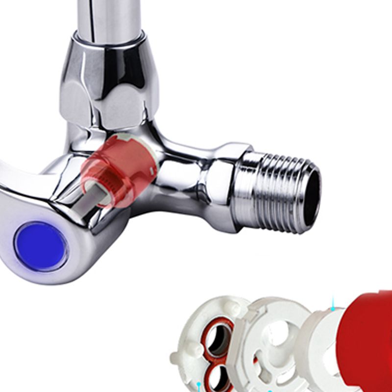 Contemporary Single Handle Kitchen Faucet Wall Mounted 1 Hold Bar Faucet