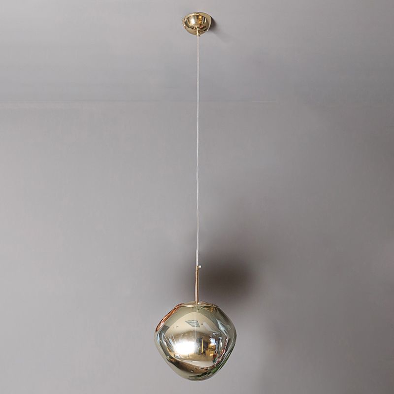 1-Ligth mondgeblazen glazen hanglampverlichtingsarmaturen Minimalisme plafondhanger voor slaapkamer