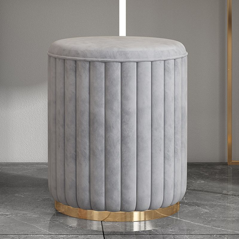 Grey Vanity 31.5" High Engineered Wood Vanity Set with Stool