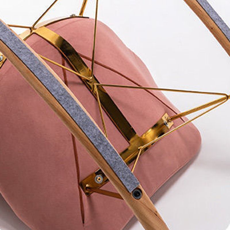 Modern Removable Cushions Rocking Chair Velvet Rocker Chair for Living Room