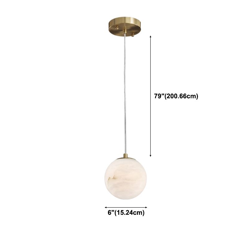Marble 1-Light Hanging Lamp, Nordic Simplicity Design Pendant Lighting for Living