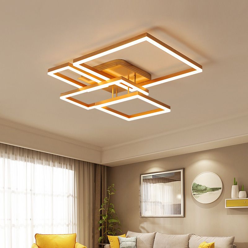 Luz de techo de montaje rectangular creativo para la sala de estar para la sala de estar