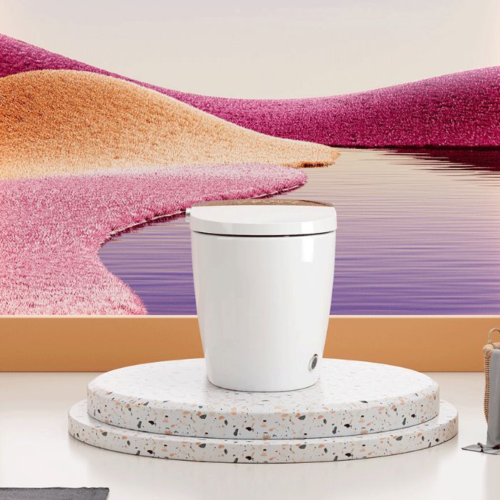 Modern One Piece Toilet Bowl Heated Seat Urine Toilet with Toilet Seat