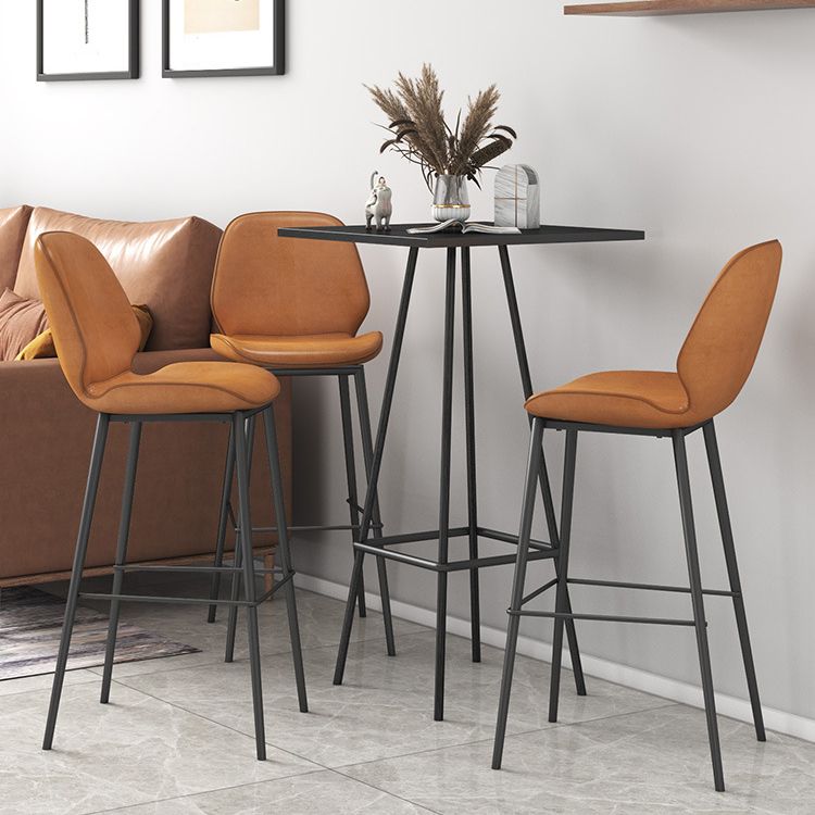 1/3/4 Pieces Modern Bar Set Matte Finish Bar Stool and Table Set