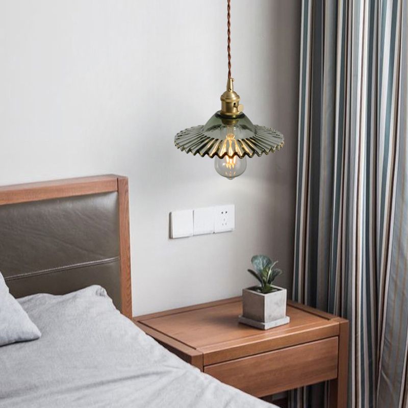 Coppa di vetro Copertura Ombra appeso Luci sospese in stile industriale 1 Fun a montaggio appeso alla luce