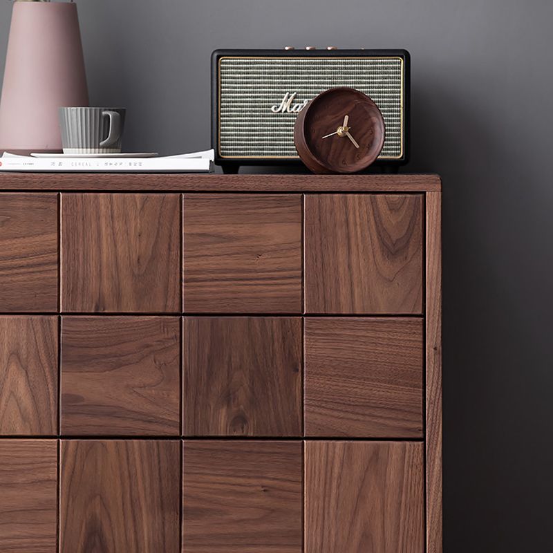 37.40" Tall Wood Accent Cabinet 5-Drawer Rectangular Accent Chest