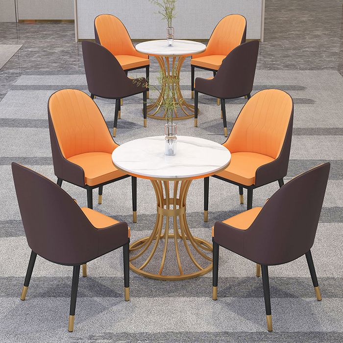 Glam 1/2/3/4/5 Pieces Dining Set Sintered Stone Dining Table Set for Dining Areas