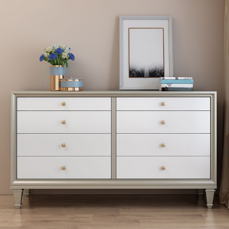 Glam Storage Chest 8 Drawers Storage Chest Dresser for Bedroom