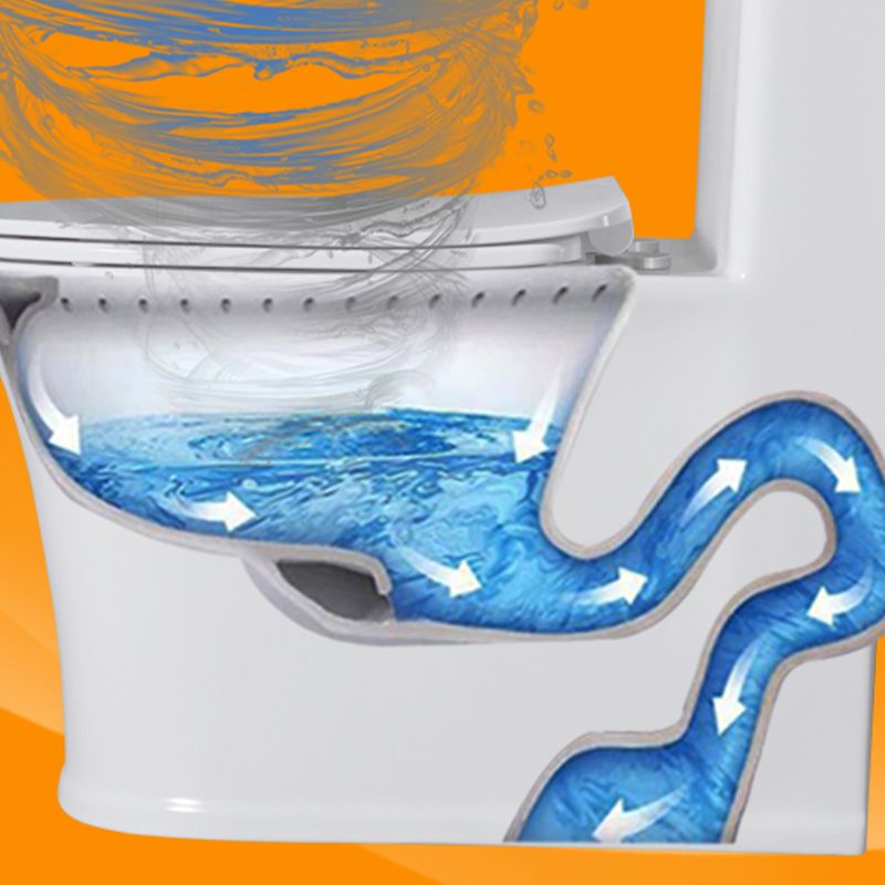 Floor Mounted Toilet One-Piece Toilet Porcelain Siphon Jet Flush Toilet