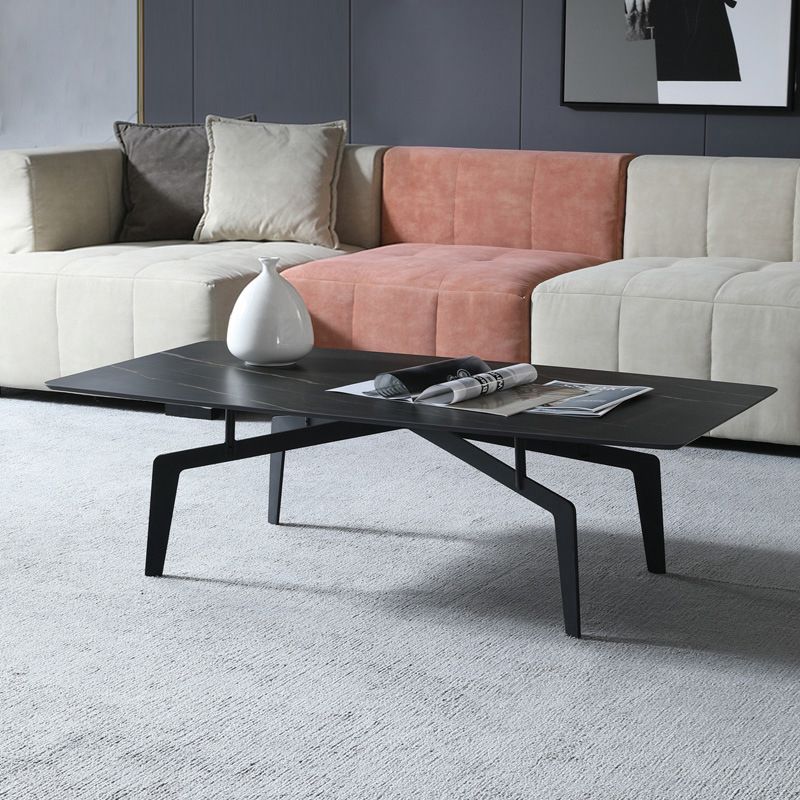 4 Legs 1 Single Coffee Table 16.14" High Metal Cocktail Table