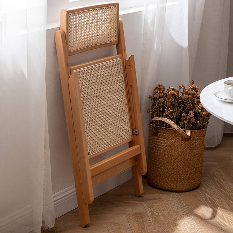 Slipper Accent Chair Wood Solid Wood Frame Armless for Living Room