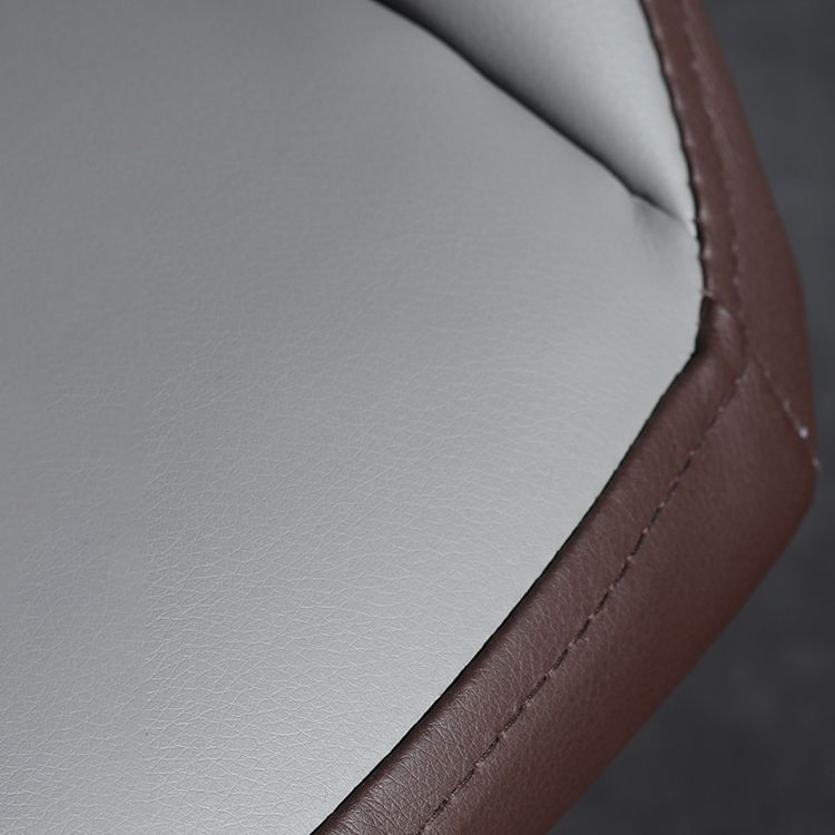 Silla de comedor de estilo moderno, silla Parsons lateral de metal con brazo para cocina
