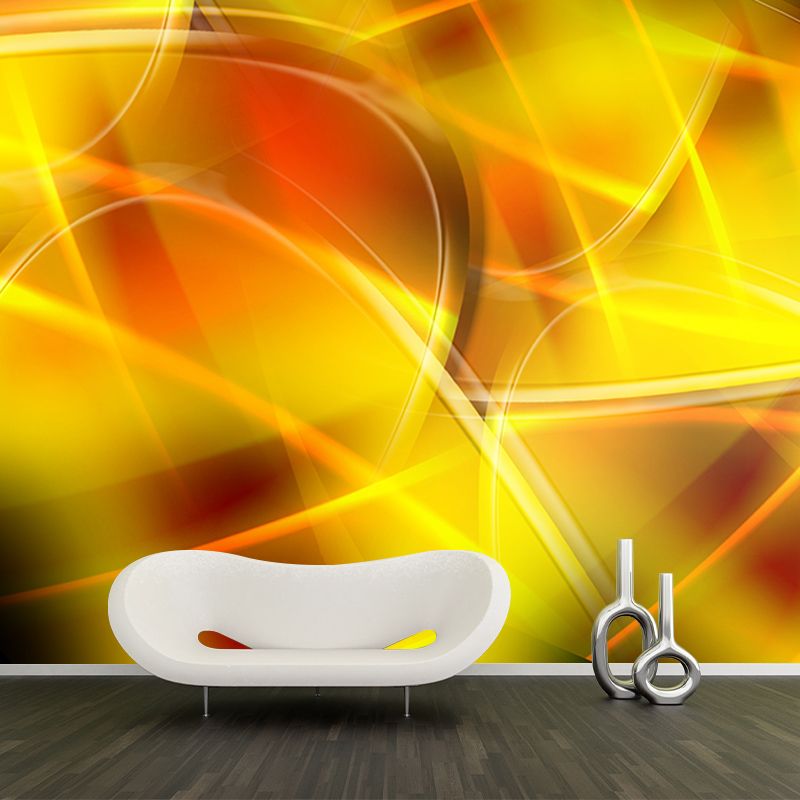 Water Resistant Abstract Mural Wallpaper Customized Wall Decor for Living Room