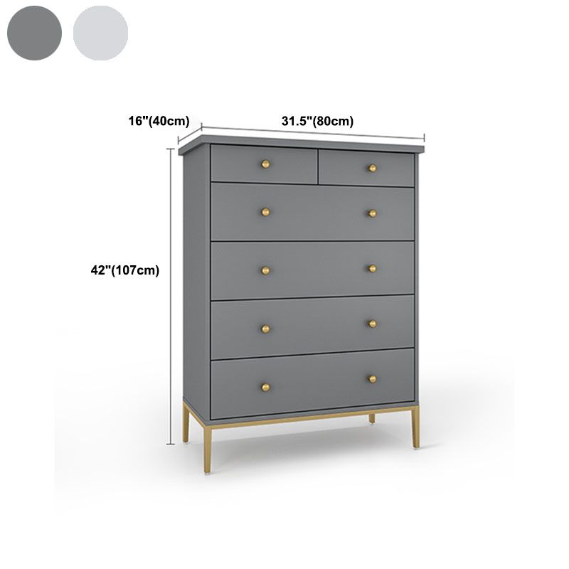 Glam Engineered Wooden Storage Chest Bedroom Chest with Drawers