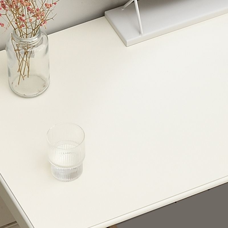 White Solid Wood Vanity Dressing Table Set Bedroom Make-up Vanity Table - 30.7" H