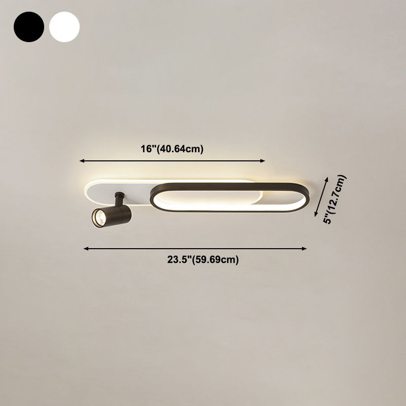 Plafonnier LED moderne met en lumière les luminaires encastrés en métal