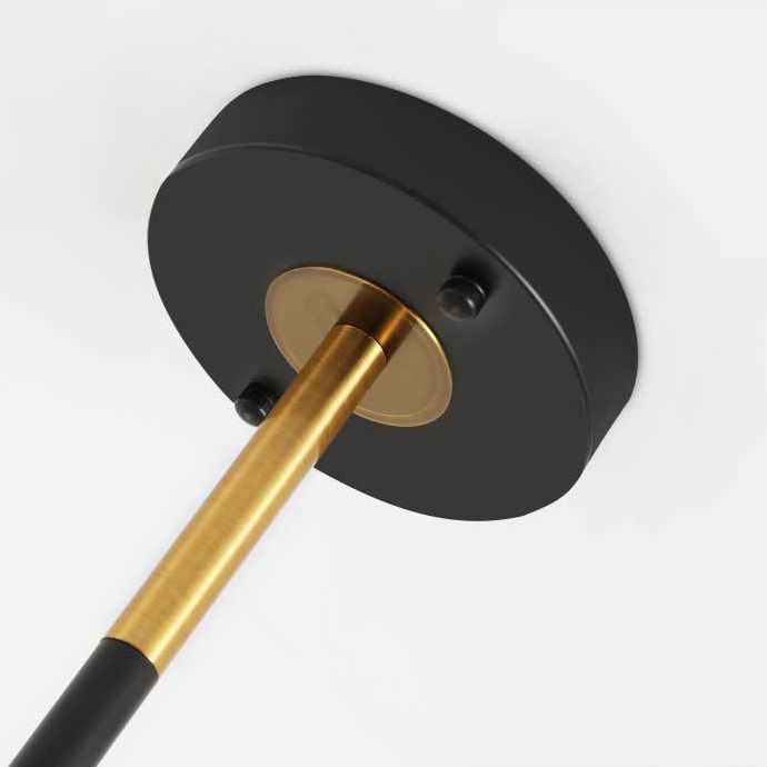 Modern Simplicity Spoke-Like Pendant Chandelier White Glass Hanging Light Fixture for Restaurant